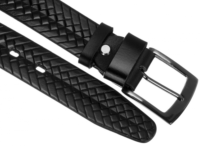 Curea barbati din piele naturala Peterson PTR-PTN PRS-02-G-115-BL [6]