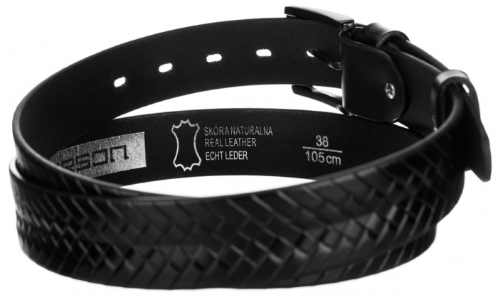 Curea barbati din piele naturala Peterson PTR-PTN PRS-02-G-115-BL [8]