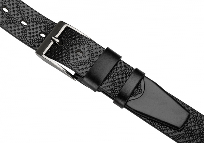 Curea barbati din piele naturala Peterson PTR-PTN PRS-03-G-115-BL [5]