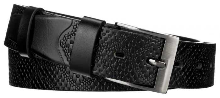 Curea barbati din piele naturala Peterson PTR-PTN PRS-03-G-115-BL [4]