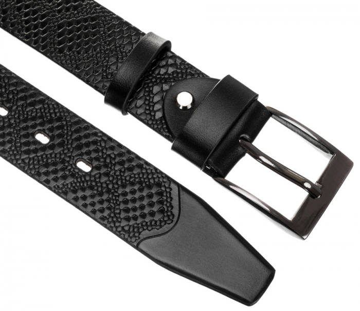 Curea barbati din piele naturala Peterson PTR-PTN PRS-03-G-115-BL [6]