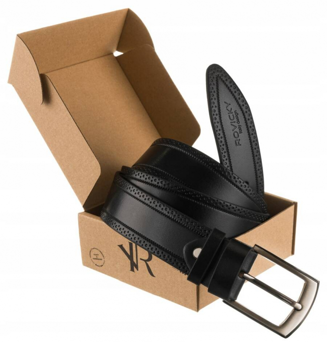 Curea barbati din piele naturala Rovicky PTR-R-PI-02 [2]