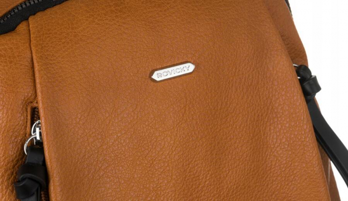 Rucsac urban de dama din piele ecologica - Rovicky PTR-R-PL-6727 CAMEL [4]