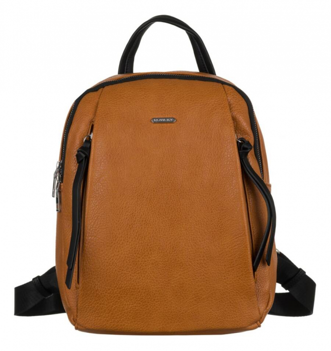 Rucsac urban de dama din piele ecologica - Rovicky PTR-R-PL-6727 CAMEL [2]
