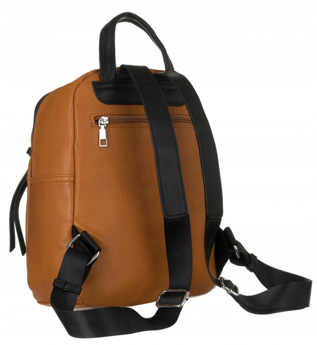 Rucsac urban de dama din piele ecologica - Rovicky PTR-R-PL-6727 CAMEL [3]