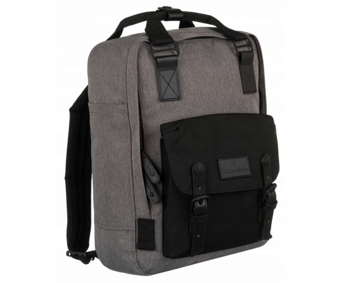 Rucsac de voiaj dama cu spatiu pentru laptop - LuluCastagnette PTR-NONO NOIR/GRIS [1]
