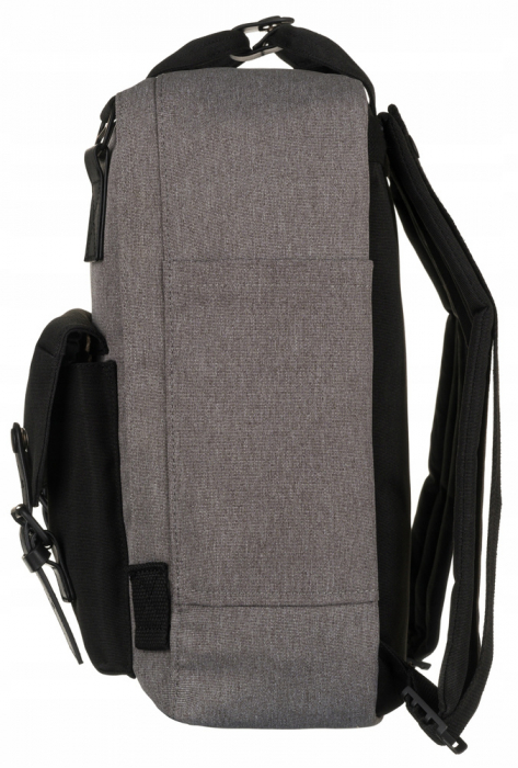 Rucsac de voiaj dama cu spatiu pentru laptop - LuluCastagnette PTR-NONO NOIR/GRIS [4]