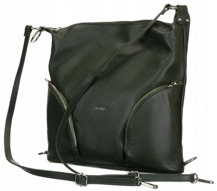 Geanta shopper de dama spatioasa din piele naturala - Rovicky PTR-TWR-160 ZIE [3]