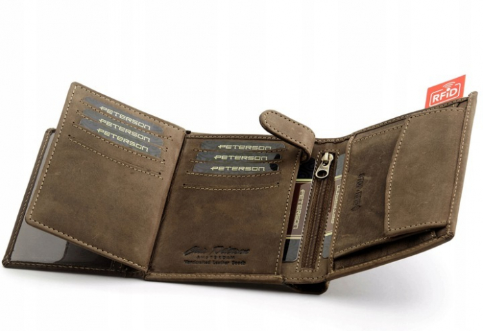 Portofel barbati din piele naturala Peterson PTR-PTN 339 2-1-4 HUNTER [5]