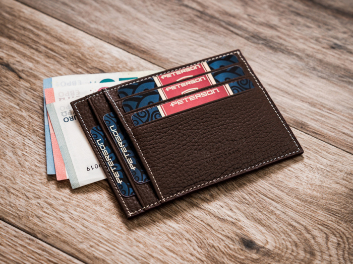 Portcard din piele naturala Peterson PTR-PTN CAW22722 [6]