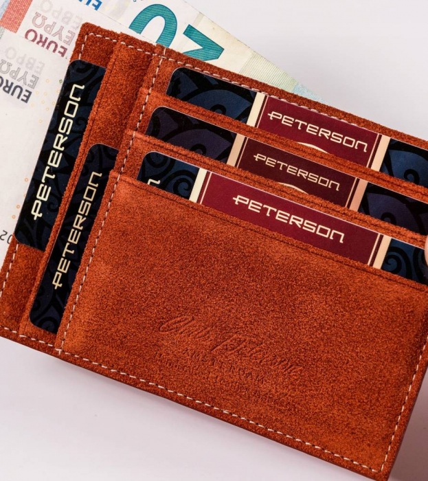 Portcard din piele naturala Peterson PTR-PTN CAW22722 [5]