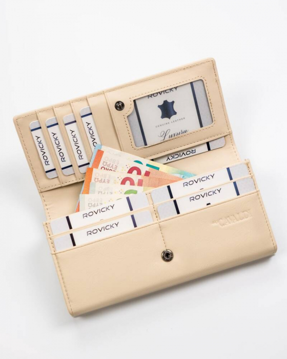 Portofel dama Cavaldi PTR-GD24-FO-DNM-7977 BEI [5]