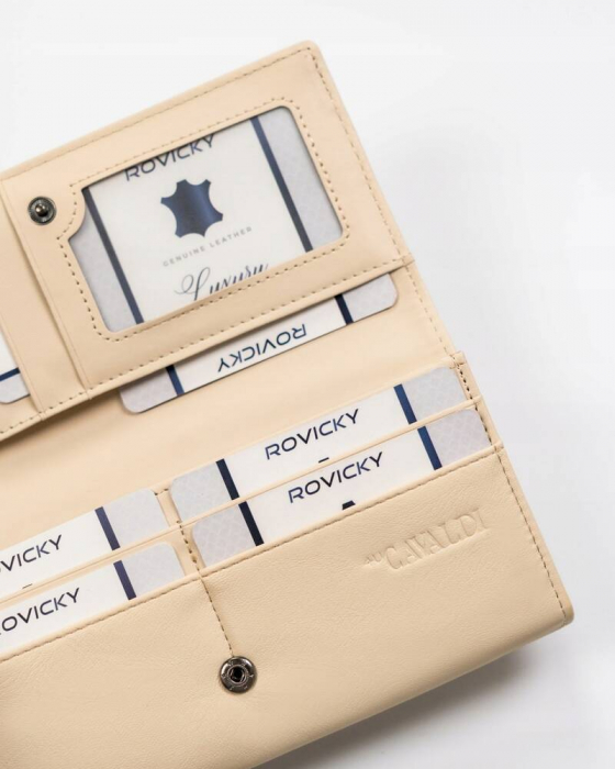 Portofel dama Cavaldi PTR-GD24-FO-DNM-7977 BEI [6]