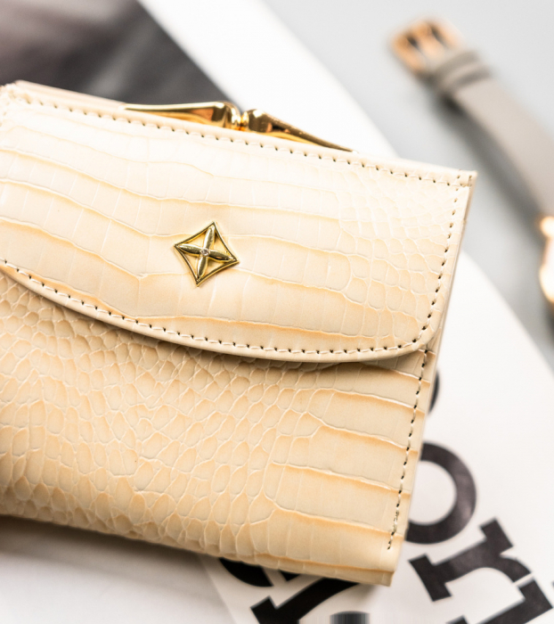 Portofel dama din piele Milano Design SF-1815-JM-2604 BEI [3]