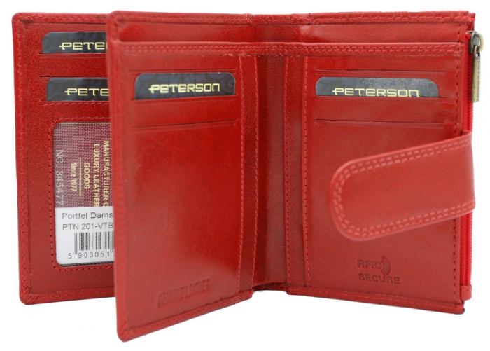 Portofel dama din piele naturala Peterson PTR-PTN 201-VTBD-8867 RE [9]