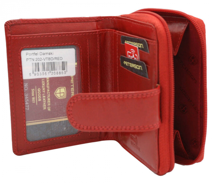 Portofel dama din piele naturala Peterson PTR-PTN 202-VTBD-8850 RE [10]