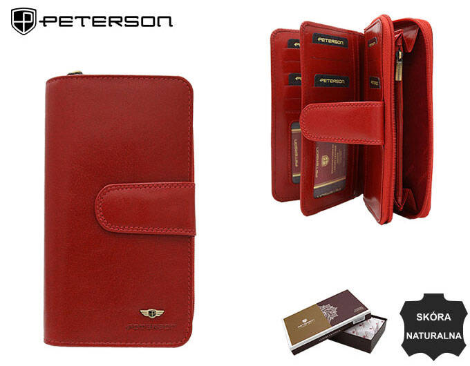 Portofel dama din piele naturala Peterson PTR-PTN 203-VTBD-8829 RE [12]