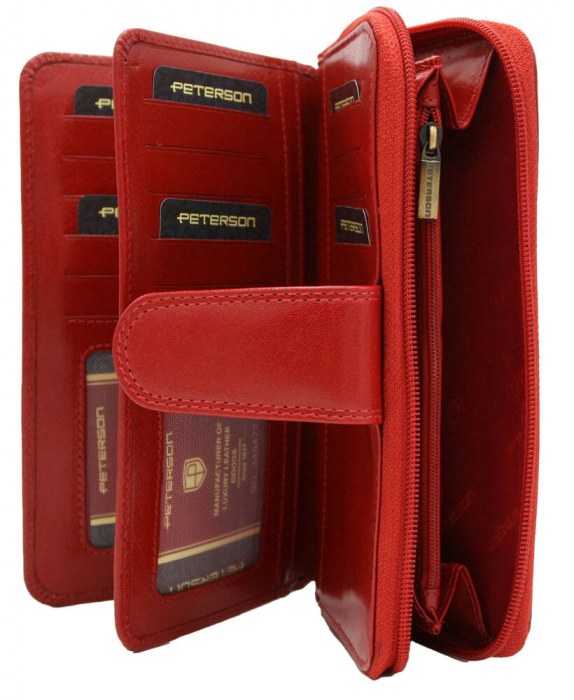 Portofel dama din piele naturala Peterson PTR-PTN 203-VTBD-8829 RE [8]