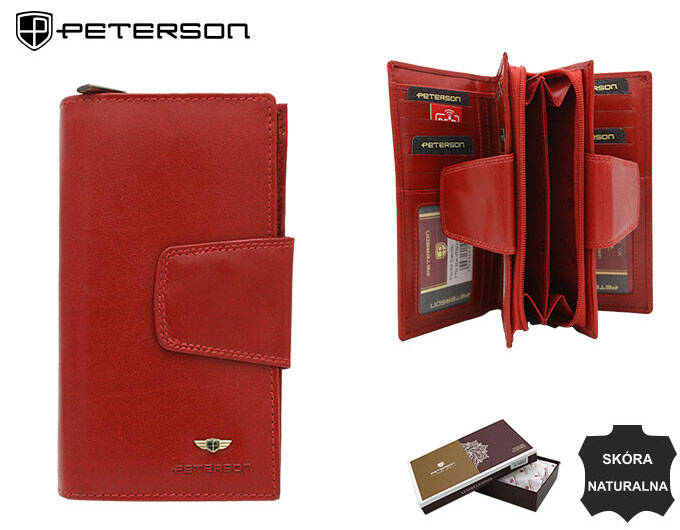 Portofel dama din piele naturala Peterson PTR-PTN 204-VTBD-8812 RE [12]