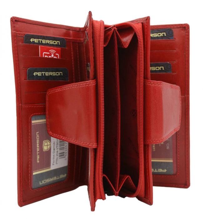 Portofel dama din piele naturala Peterson PTR-PTN 204-VTBD-8812 RE [7]