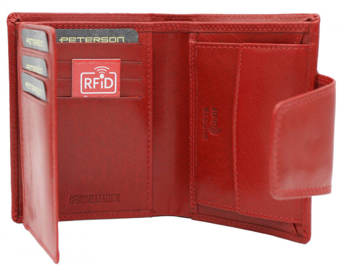 Portofel dama din piele naturala Peterson PTR-PTN 205-VTBD-8836 RE [8]