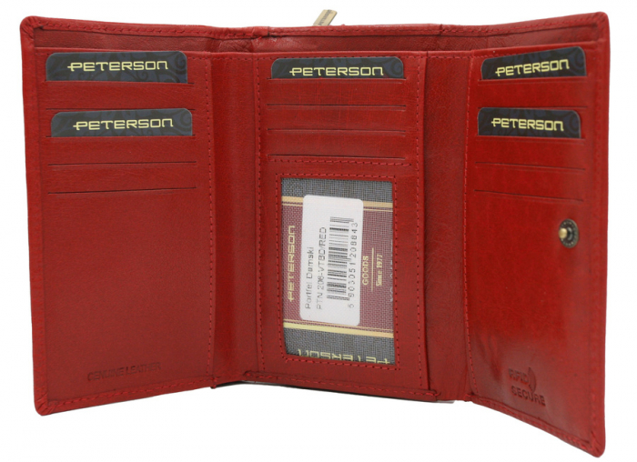 Portofel dama din piele naturala Peterson PTR-PTN 206-VTBD-8843 RE [8]
