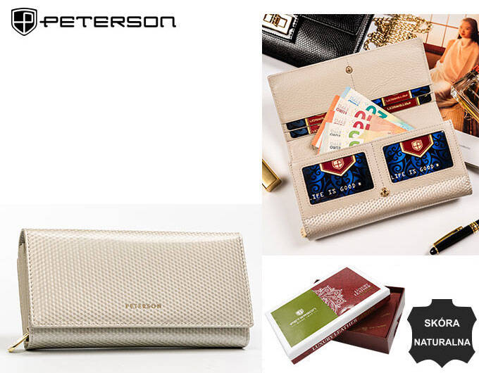 Portofel dama din piele naturala Peterson PTR-PTN 42100-SBR-7365 B [7]