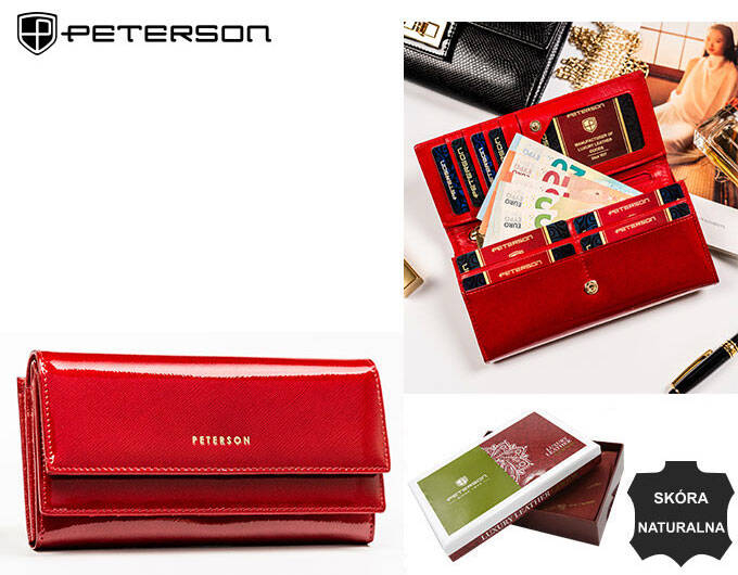 Portofel dama din piele naturala Peterson PTR-PTN 421028-SAF-7211 [8]