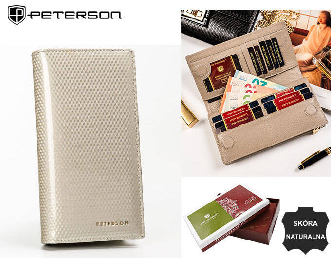 Portofel dama din piele naturala Peterson PTR-PTN 421431-SBR-7334 [7]