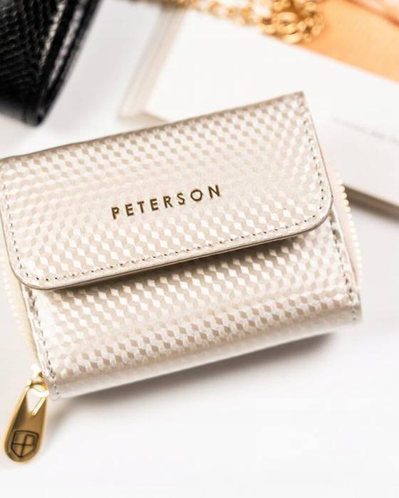 Portofel dama din piele naturala Peterson PTR-PTN 423229-SBR-7341 [3]