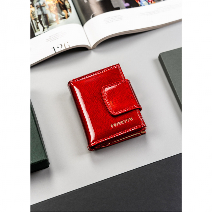 Portofel dama din piele naturala Peterson PTR-PTN 42329-SH RED-RED [2]
