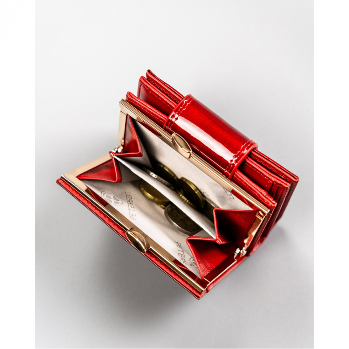 Portofel dama din piele naturala Peterson PTR-PTN 42329-SH RED-RED [10]