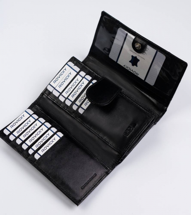 Portofel dama din piele naturala Rovicky R-RD-21-GCL-Q-3943 B [6]