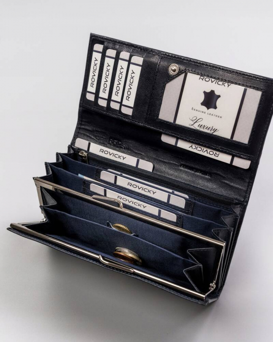 Portofel dama din piele naturala Rovicky R-RD-35-GCL NA [8]
