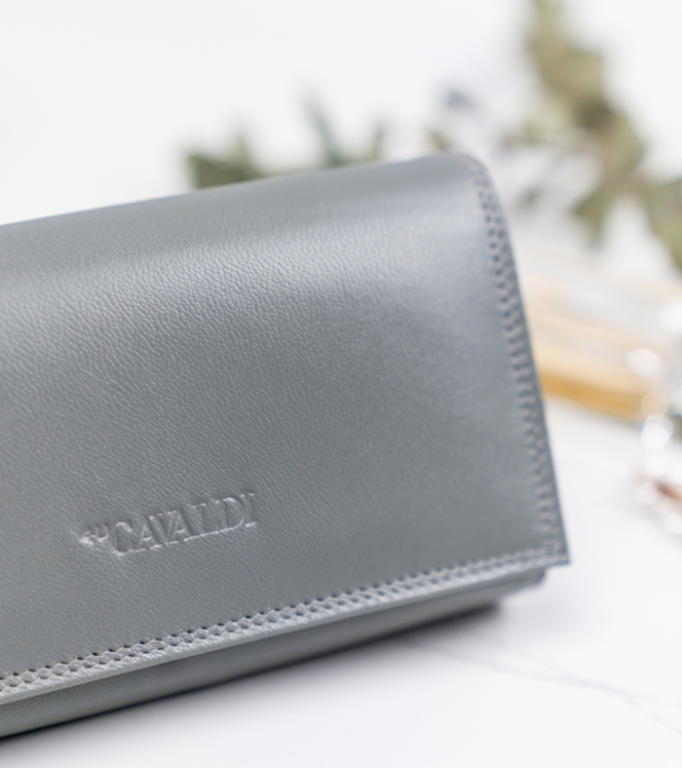 Portofel dama din piele naturala Cavaldi RD-07-GCL-7215 GRA [3]