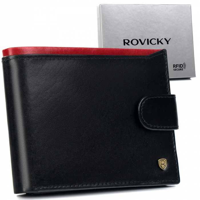Portfel Męski N992L-RVT Black+Red [1]