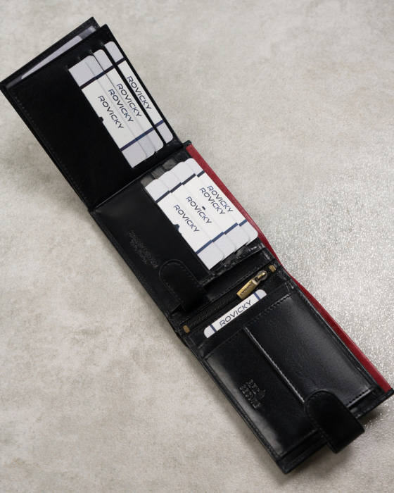 Portfel Męski N992L-RVT Black+Red [8]