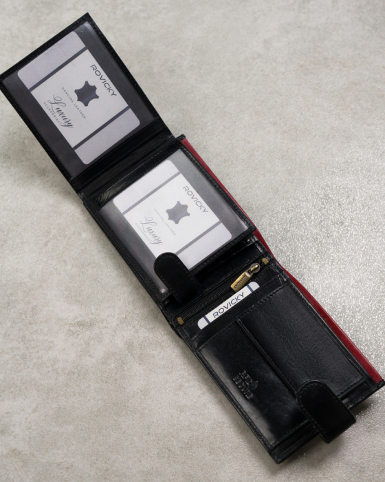 Portfel Męski N992L-RVT Black+Red [7]