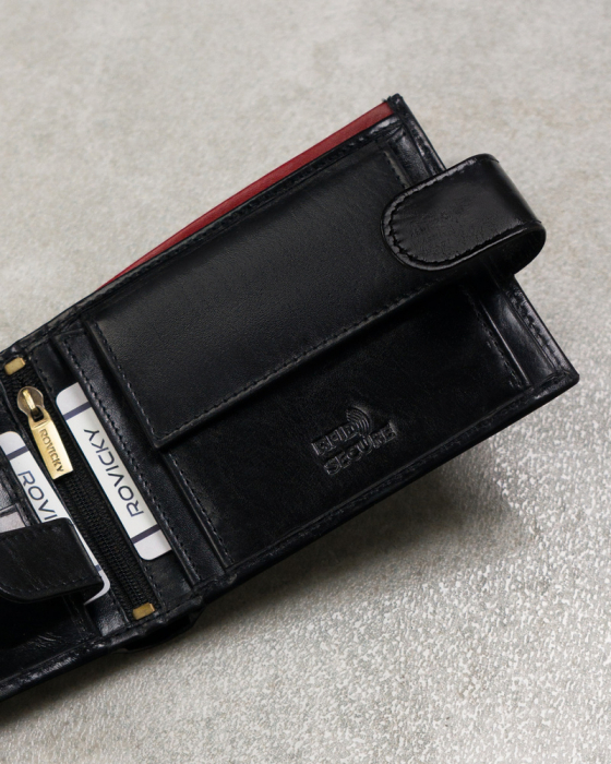 Portfel Męski N992L-RVT Black+Red [9]