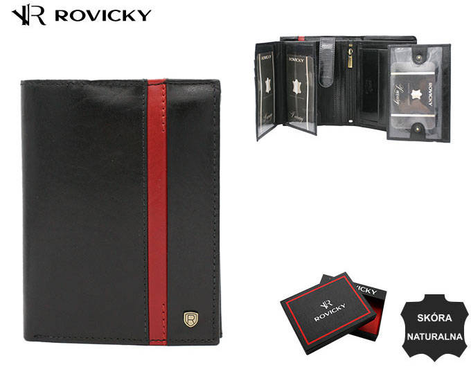 Portofel barbati din piele naturala Rovicky PTR-22313-RVTP BL-RE [13]