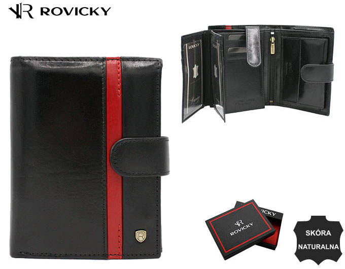 Portofel barbati din piele naturala Rovicky PTR-22131L-RVTP BL-RE [11]