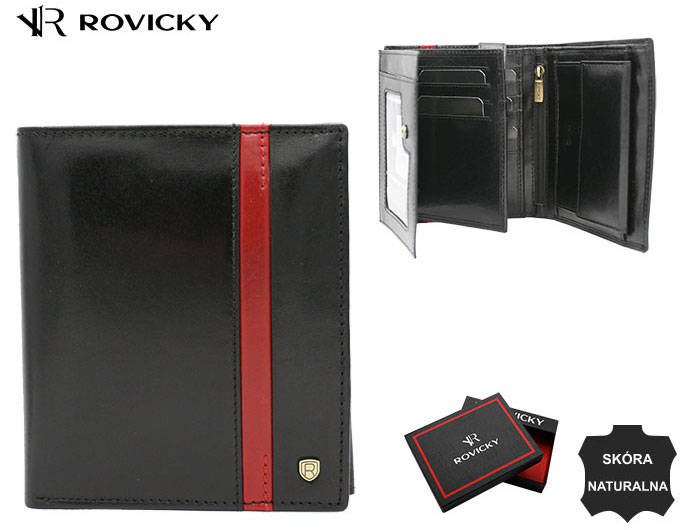 Portofel barbati din piele naturala Rovicky PTR-22316-RVTP BL-RE [12]