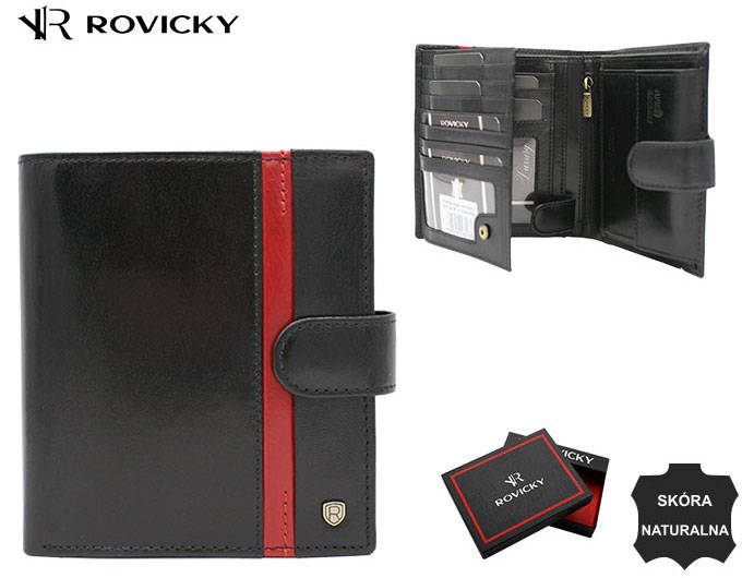 Portofel barbati din piele naturala Rovicky PTR-22317L-RVTP BL-RE [13]