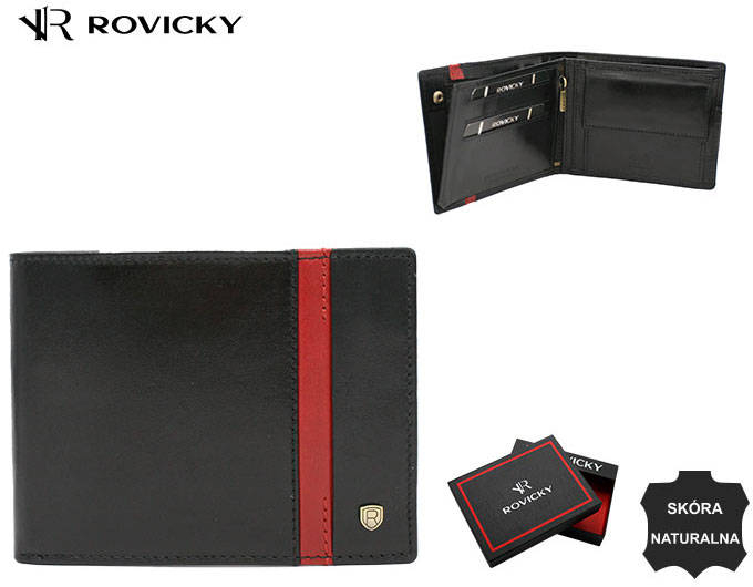 Portofel barbati din piele naturala Rovicky PTR-22319-RVTP BL-RE [13]