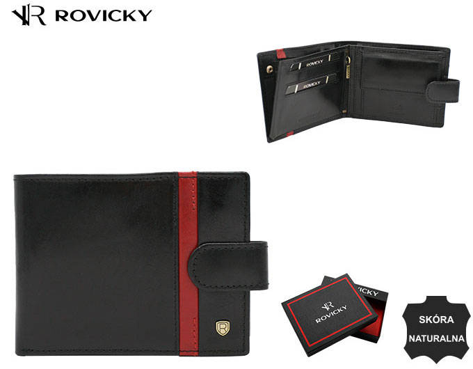 Portofel barbati din piele naturala Rovicky PTR-22319L-RVTP BL-RE [13]