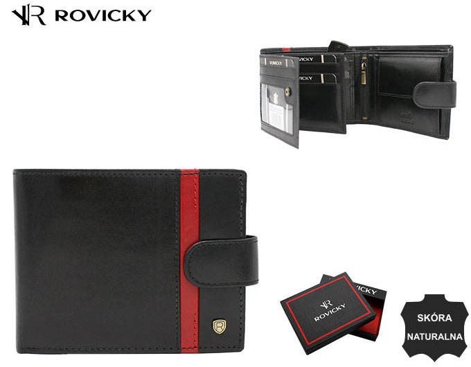 Portofel barbati din piele naturala Rovicky PTR-22320L-RVTP BL-RE [12]