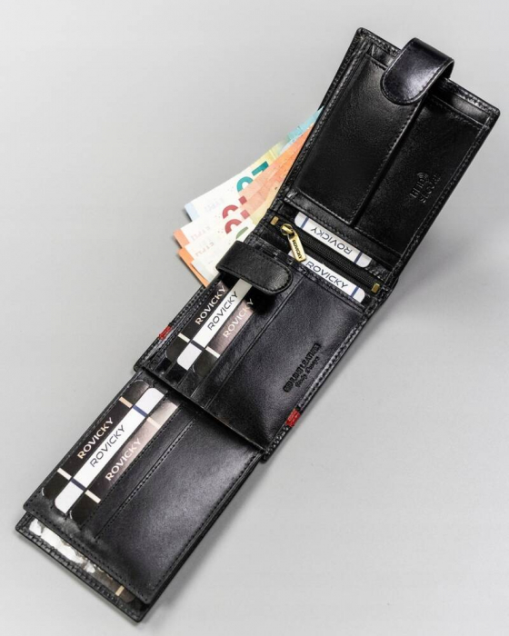 Portofel barbati din piele naturala Rovicky PTR-22320L-RVTP BL-RE [6]