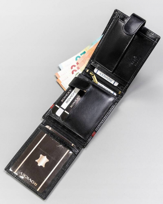 Portofel barbati din piele naturala Rovicky PTR-22320L-RVTP BL-RE [5]