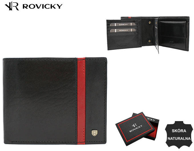 Portofel barbati din piele naturala Rovicky PTR-22321-RVTP BL-RE [13]
