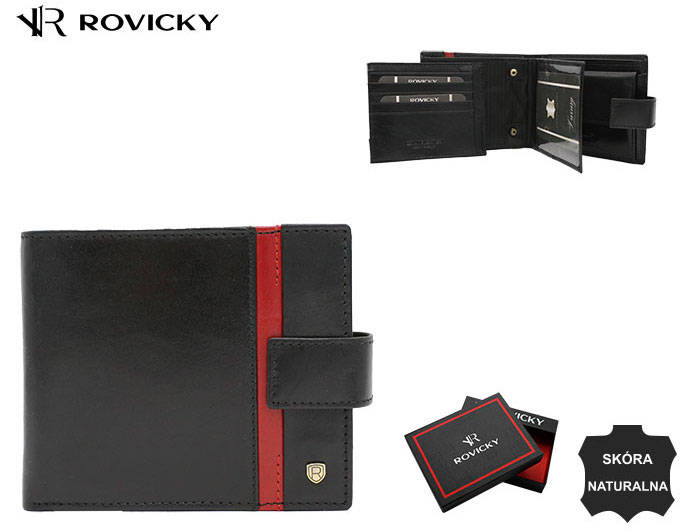 Portofel barbati din piele naturala Rovicky PTR-22321L-RVTP BL-RE [13]